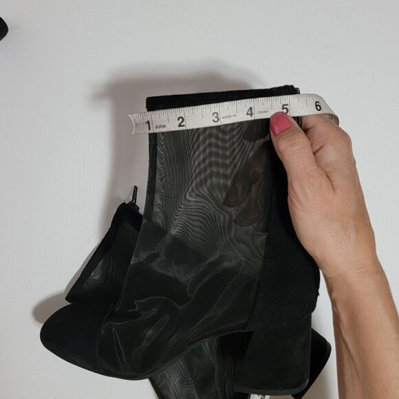 NEW Free People Wisteria Boots Womens 9 Black Mesh Whimsygoth Contemporary Chic - Picture 7 of 8